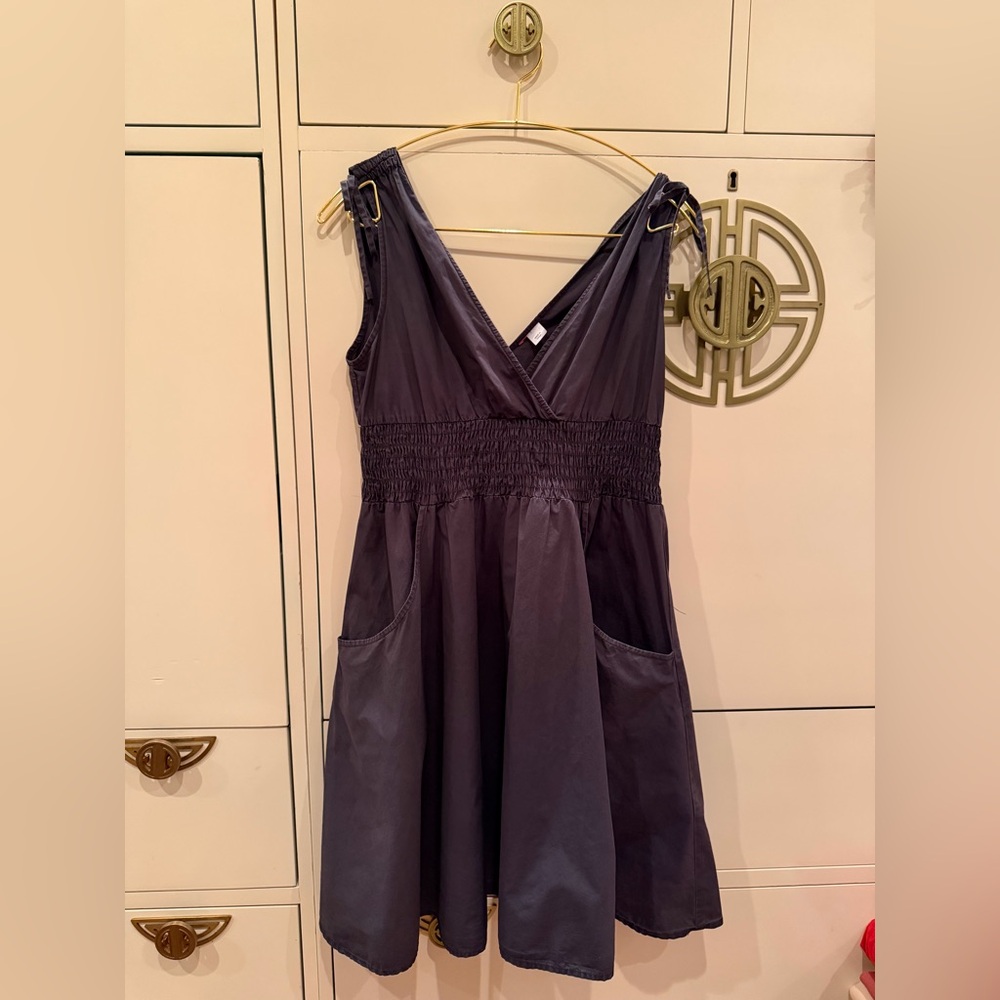 H&M Charcoal Sleeveless Midi Dress